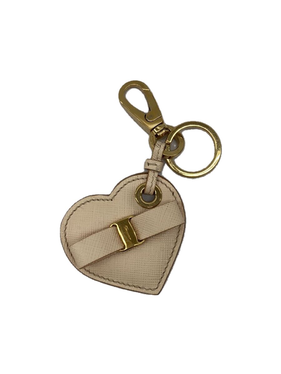 Key Holder - 【中古】Salvatore Ferragamo◆キーホルダー/レザー/PNK/レディース【服飾雑貨他】