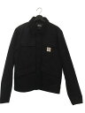 【中古】STUSSY◆ジャケット/M/コットン/BLK【メンズウ