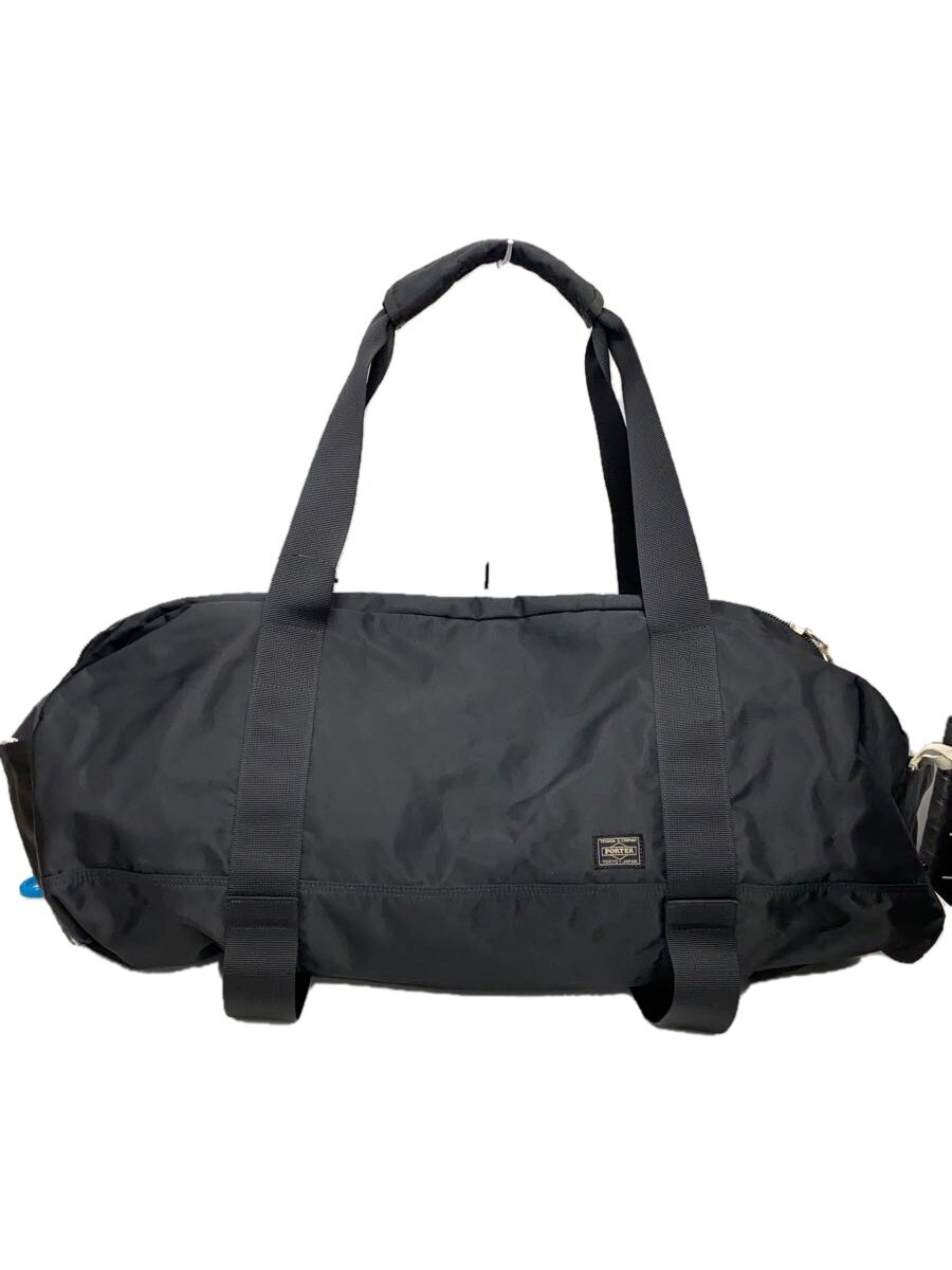 【中古】HEAD PORTER◆SHATI/ボストンバッグ/ナイロン/BLK/無地【バッグ】