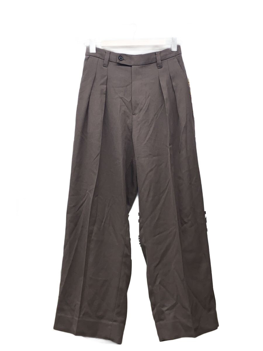 MAISON SPECIAL◆Clear Trichotine Relax Pants/1/レーヨン/BRW/無地/11259111205//