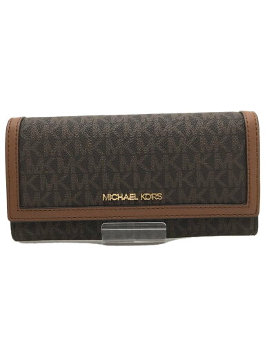 【中古】MICHAEL KORS◆MKシグネチャー/長財布/--/BRW/総柄/レディース/35F3GTVE9B//【服飾雑貨他】 【中古】MICHAEL KORS◆MKシグネチャー/長財布/--/BRW/総柄/レディース/35F3GTVE9B//【服飾雑貨他】