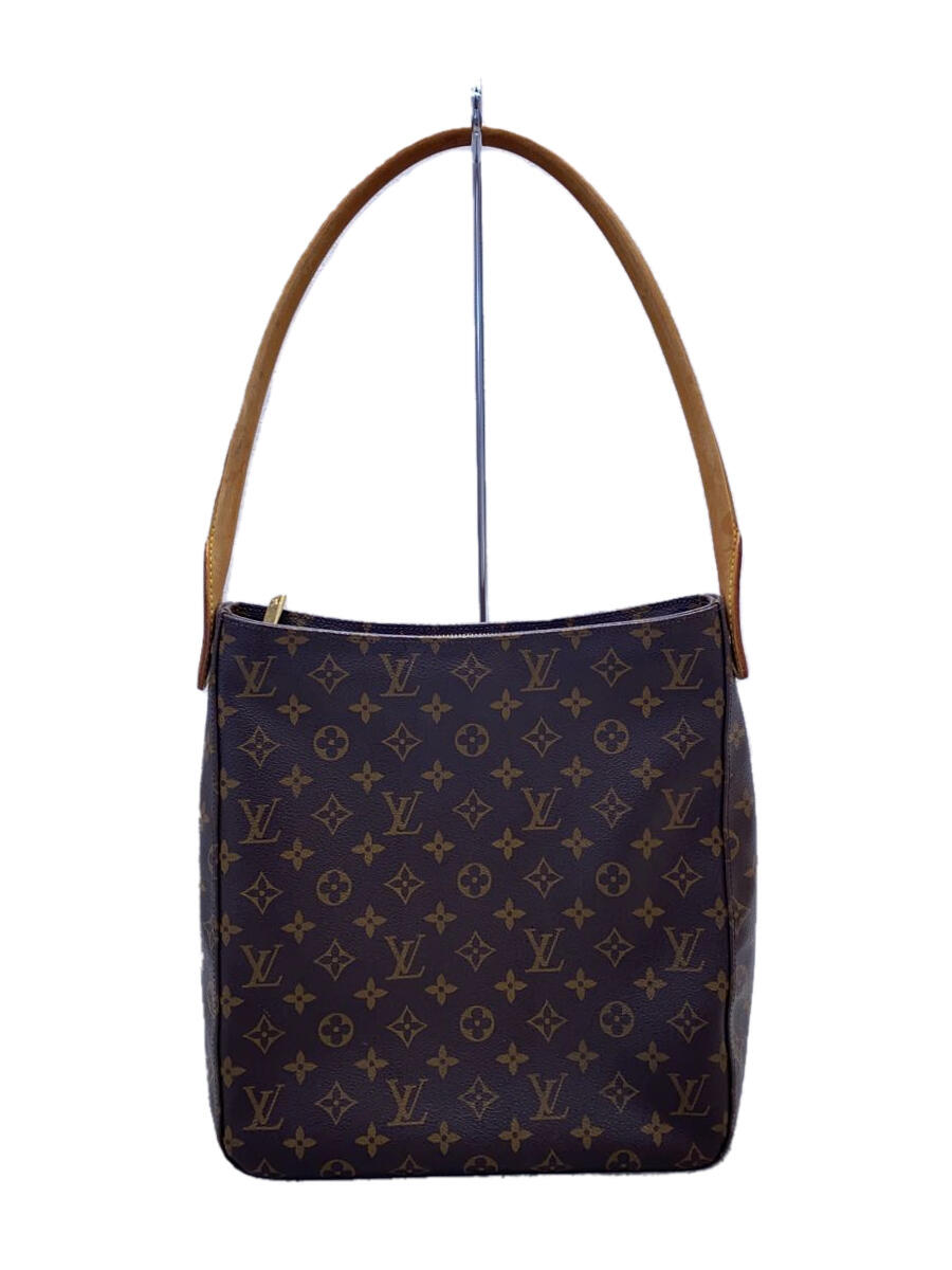 楽天2nd STREET 楽天市場店【中古】LOUIS VUITTON◆ルーピングGM_モノグラム・キャンバス_BRW/PVC/BRW/総柄【バッグ】