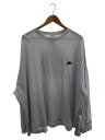【中古】NIKE◆長袖Tシャツ/XL/コットン/GRY/DR0097-100/×PEACEMINUSONE【メンズウェア】