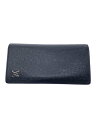 【中古】LOUIS VUITTON◆ポルト・フォイユ・ブラザ_タイガ_BLK/牛革/ブラック/メンズ【服飾雑貨他】
