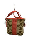 【中古】COACH◆ショルダーバッグ/マルチカラー/総柄【バッグ】