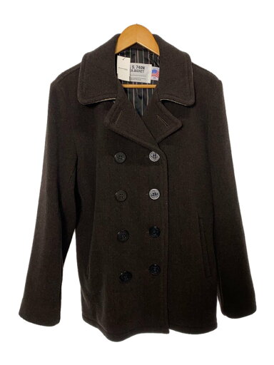 【中古】Schott◆ピーコート/36/ウール/BRW/AB070-51002AJ【メンズウェア】 【中古】Schott◆ピーコート/36/ウール/BRW/AB070-51002AJ【メンズウェア】