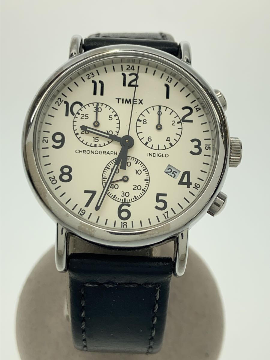 【中古】TIMEX◆クォーツ腕時計/アナ