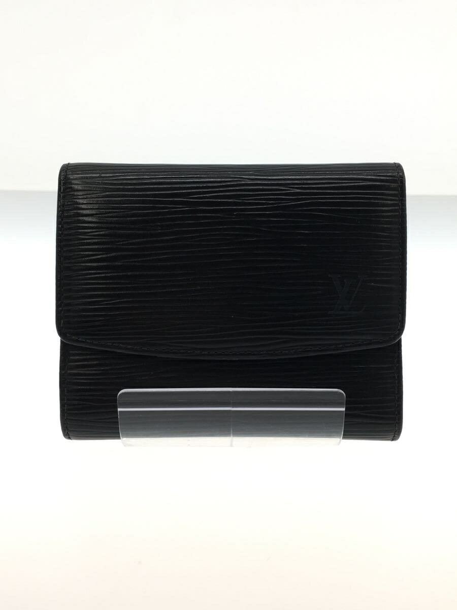 【中古】LOUIS VUITTON◆カードケース/--/BLK/メンズ/M63472【服飾雑貨他】