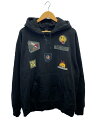 【中古】AVIREX◆パーカー/XXL/コットン/BLK/783-2231012【メンズウェア】