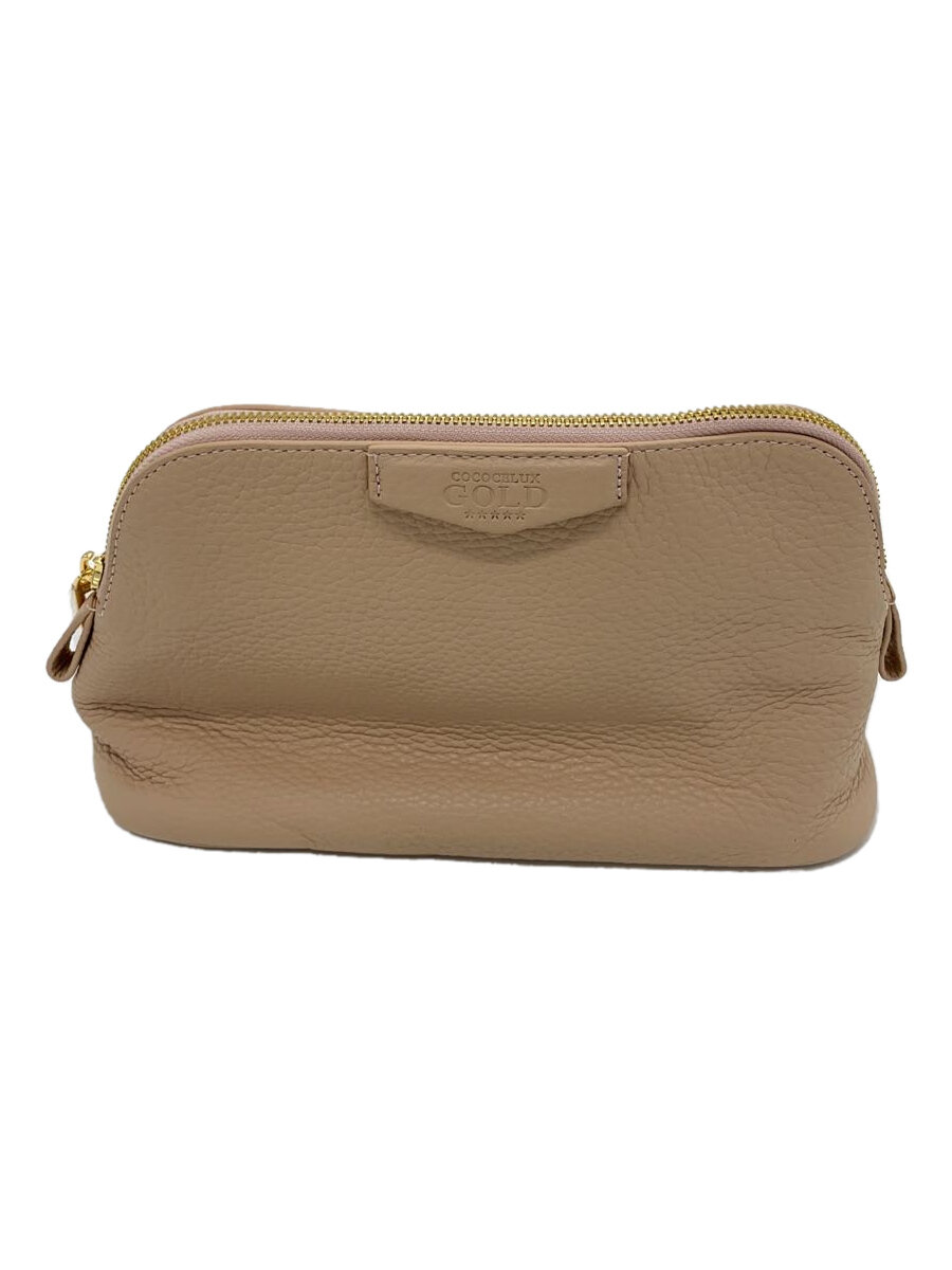 【中古】COCOCELUX GOLD◆ショルダーバッグ/レザー/ピンク【バッグ】