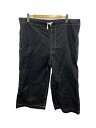 【中古】Tao COMME des GARCONS◆AD2023/綿麻ツイルパンツ/ワイドパンツ/one/コットン/BLK/tm-p016【レディースウェア】