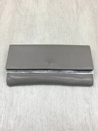 【中古】Maison Martin Margiela◆11/フラップウォレット/鏡面プレート財布/レザー/ベージュ/無地【服飾雑貨他】 【中古】Maison Martin Margiela◆11/フラップウォレット/鏡面プレート財布/レザー/ベージュ/無地【服飾雑貨他】
