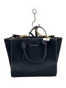 【中古】MICHAEL KORS◆ショルダーバッグ/レザー/NVY【バッグ】