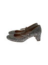 【中古】MIU MIU◆フラットパンプス/36/シルバー【シューズ】