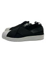 【中古】adidas◆SUPER STAR SLIP ON W/スーパースタースリッポン/23cm/BLK【シューズ】(4)