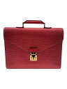 【中古】LOUIS VUITTON◆ポルト・ドキュマン・バンドリエール_エピ_RED/レザー/RED【バッグ】