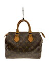 【中古】LOUIS VUITTON◆2)スピーディ25_モノグラム・キャンバス_BRW/PVC/BRW【バッグ】