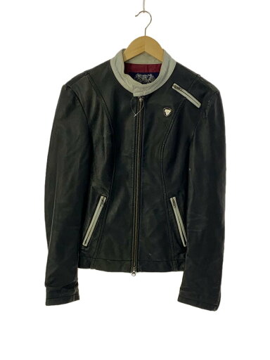 【中古】CASVA◆レザージャケット・ブルゾン/1/羊革/BLK/1010892002-113【メンズウェア】 【中古】CASVA◆レザージャケット・ブルゾン/1/羊革/BLK/1010892002-113【メンズウェア】