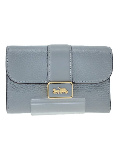 【中古】COACH◆ミディアムグレースウォレット/3つ折り財布/レザー/GRY/レディース/CC059【服飾雑貨他】 【中古】COACH◆ミディアムグレースウォレット/3つ折り財布/レザー/GRY/レディース/CC059【服飾雑貨他】