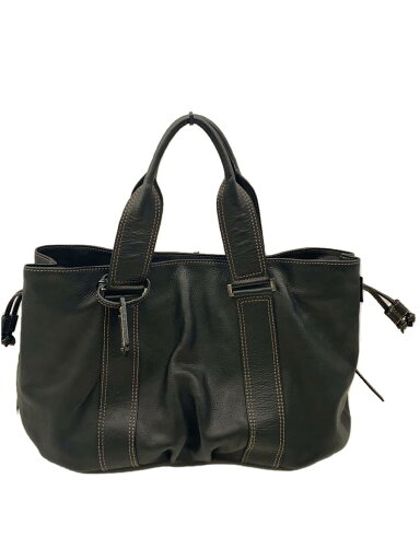 【中古】GINZA Kanematsu◆トートバッグ/レザー/BLK/無地【バッグ】 【中古】GINZA Kanematsu◆トートバッグ/レザー/BLK/無地【バッグ】