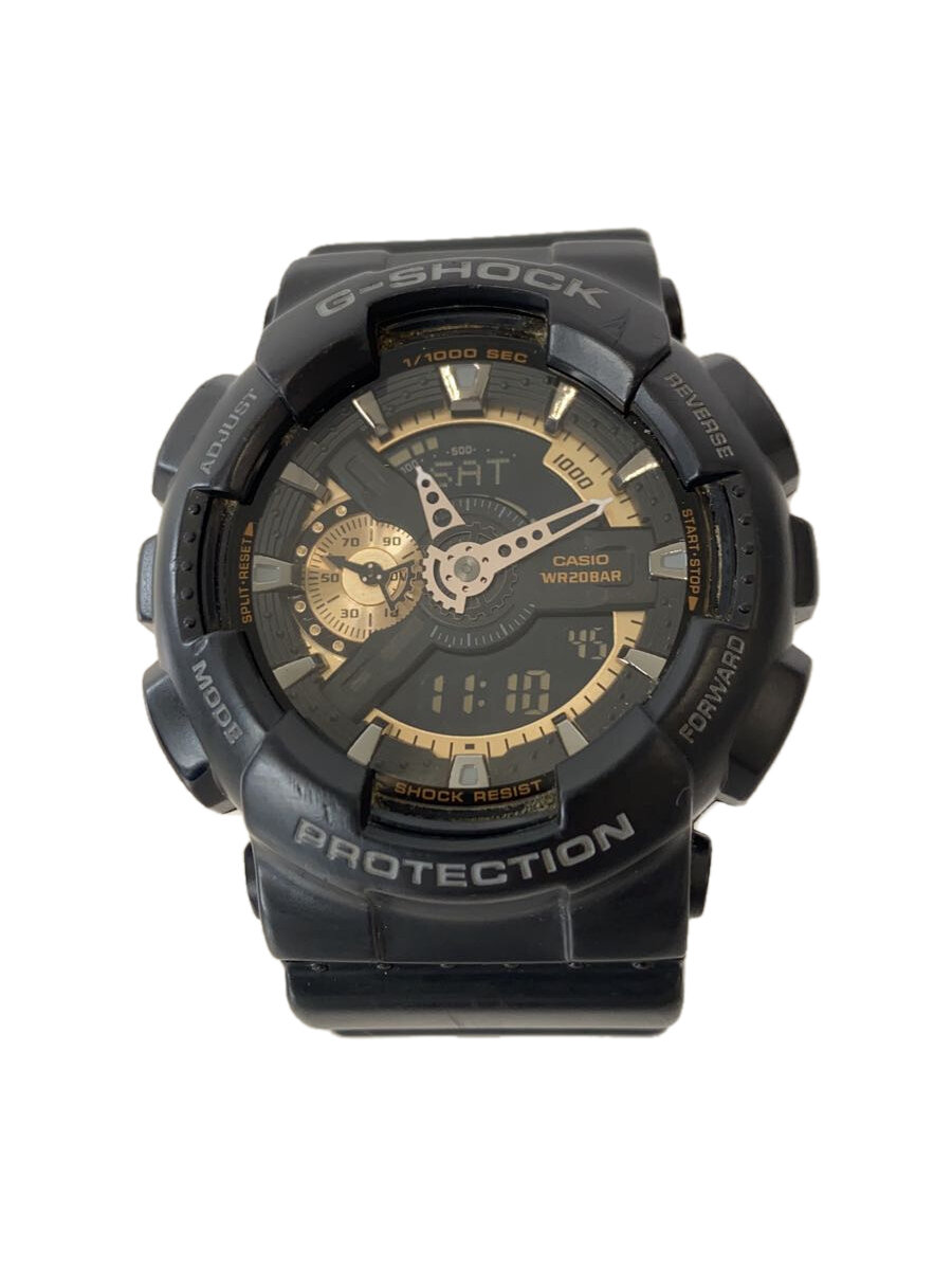 【中古】CASIO◆クォーツ腕時計・G-SHOCK/デジアナ/BLK【服飾雑貨他】