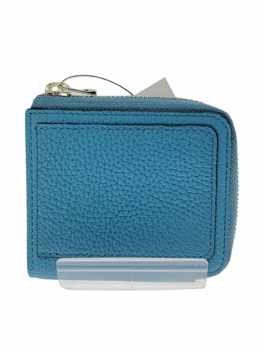 【中古】ITTI◆CRISTY VERY COMPACT WLT .5/ DIPLO FJ2つ折り財布/レザー/BLU/無【服飾雑貨他】