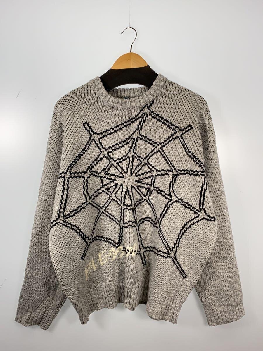 【中古】BLESSYOUALL/ニット・セーター(厚手)/FREE/アクリル/GRY【メンズウェア】