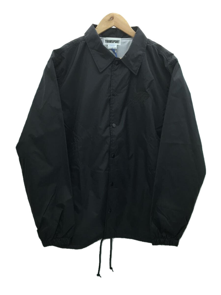 【中古】TRANSPORT◆TP LAUREL COACHJACKET/L/ナイロン/BLK/TSZ-0048//【メンズウェア】