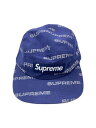 【中古】Supreme◆Reflective Jacquard Camp Cap/--/コットン/BLU/総柄/メンズ【服飾雑貨他】