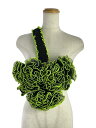 【中古】noir kei ninomiya◆22AW/ORGANZA PLEATED FLOWER HARNESS/S/ポリエステル/BLK/3J-V004【レディースウェア】