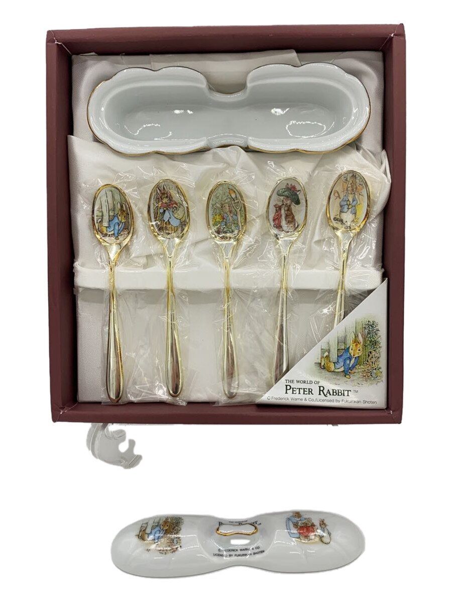 【中古】PETER RABBIT◆カトラリー/5点セット/GLD//【キッチン用品】