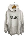 【中古】Buzz Rickson’s◆GO ARMY/リバースウィーブパーカー/パーカー/M/コットン/WHT/BR69241BM【メンズウェア】
