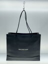 【中古】BALENCIAGA◆528654/ショッピングトート/トートバッグ/レザー/BLK//【バッグ】