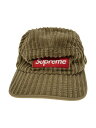 【中古】Supreme◆15AW Hi-Lo Cord Camp Cap/--/BRW/無地/メンズ【服飾雑貨他】