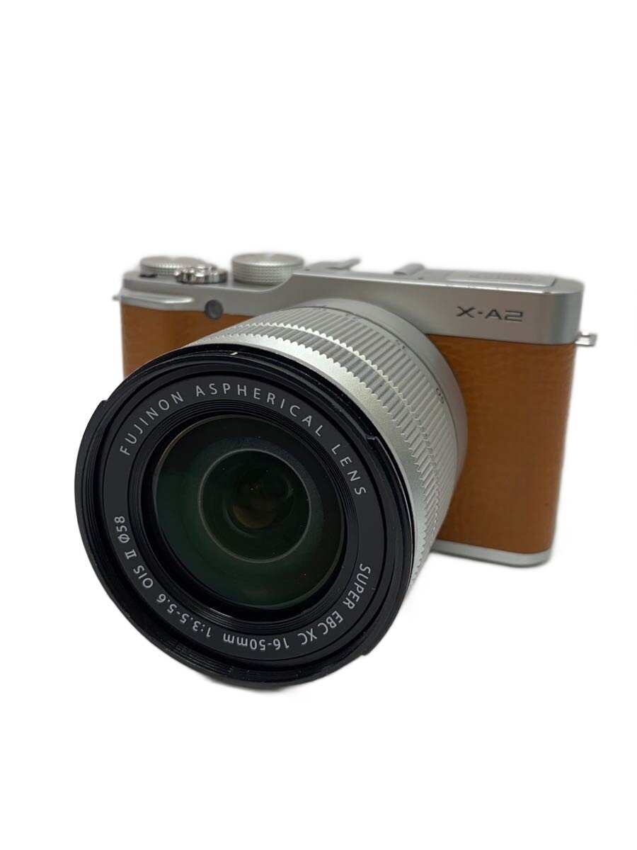 【中古】FUJIFILM◆デジタル一眼カメラ FUJIFILM X-A2 レンズキット [ブラウン]【カメラ】