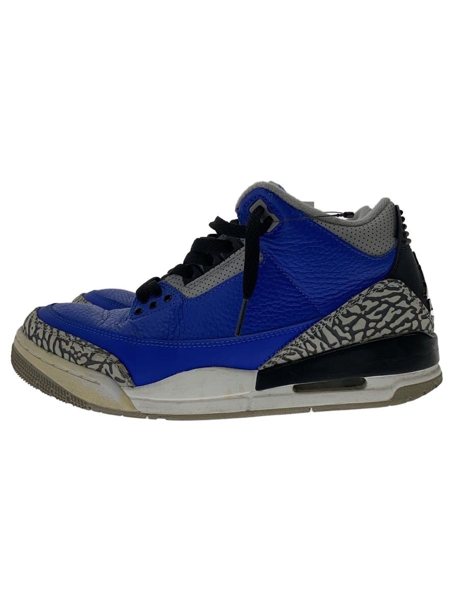 NIKE◆AIR JORDAN 3 RETRO/26cm/BLU/ct8532-400