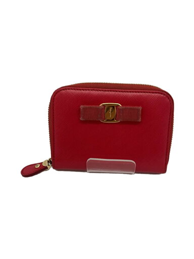 【中古】Salvatore Ferragamo◆財布/レザー/RED/レディース/KM-22【服飾雑貨他】 【中古】Salvatore Ferragamo◆財布/レザー/RED/レディース/KM-22【服飾雑貨他】