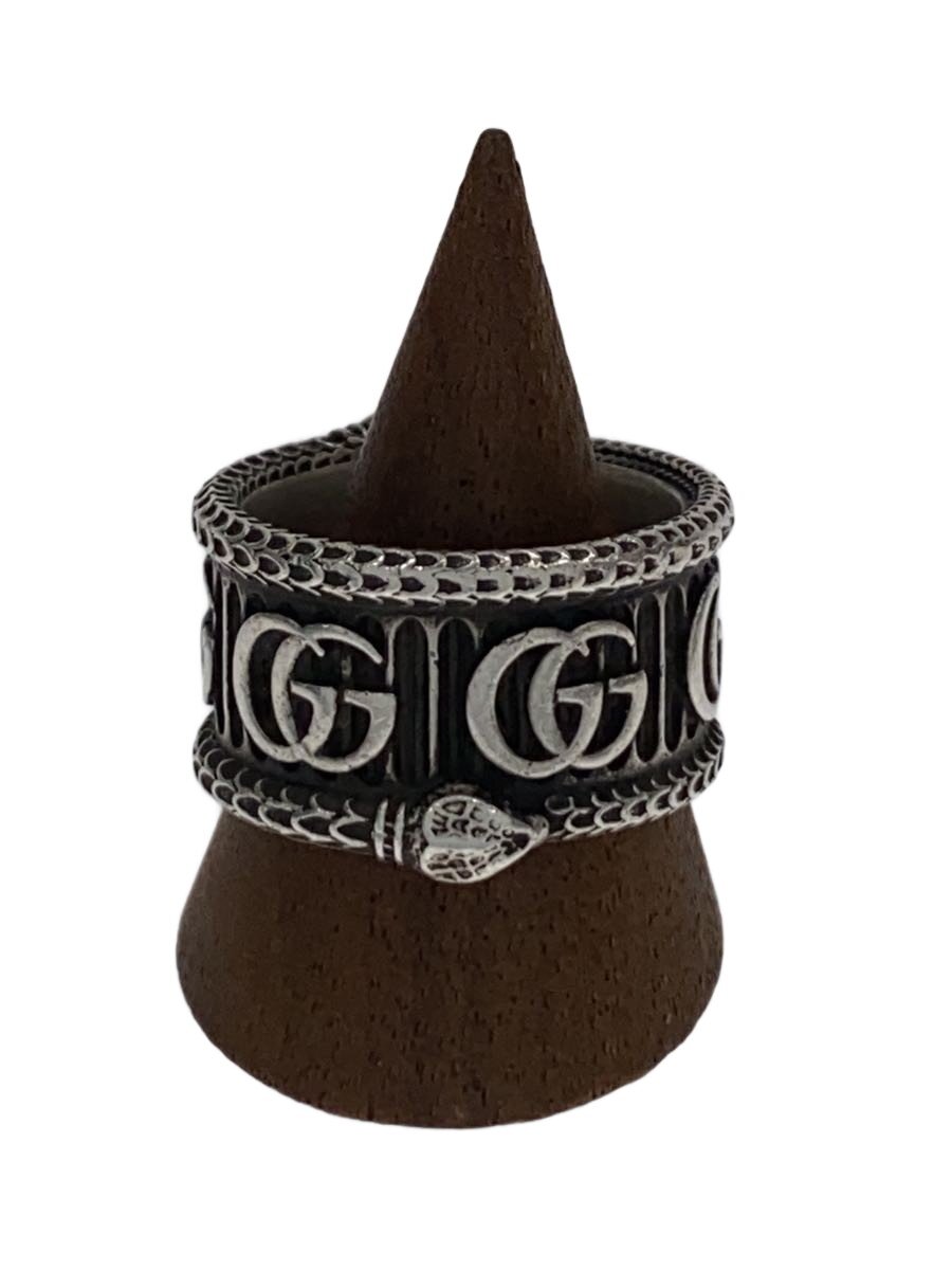 【中古】GUCCI◆リング/SV925/20号/メンズ/ダブルG【服飾雑貨他】