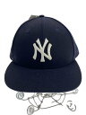 【中古】NEW ERA◆キャップ/7 3/4/ウール/NVY/メンズ【服飾雑貨他】