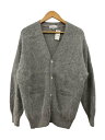 【中古】UNFOLLOW◆カーディガン(厚手)/3/ウール/GRY/23-080-684-0001-3-0【メンズウェア】