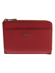 【中古】FURLA◆カードケース/--/RED/無地/レディース【服飾雑貨他】