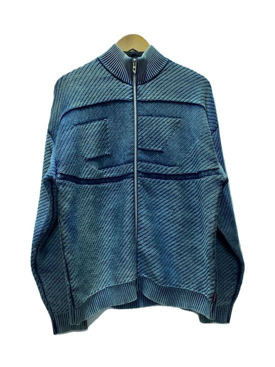 DIESEL◆K-KLEVERY-ZIPニット・セーター(厚手)/M/コットン/インディゴ/K-KLEVERY-ZIP
