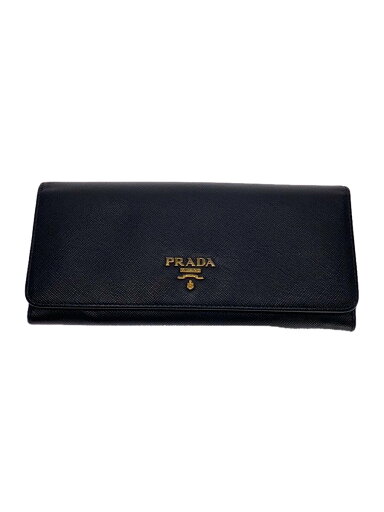 【中古】PRADA◆長財布/レザー/BLK/レディース【服飾雑貨他】 【中古】PRADA◆長財布/レザー/BLK/レディース【服飾雑貨他】