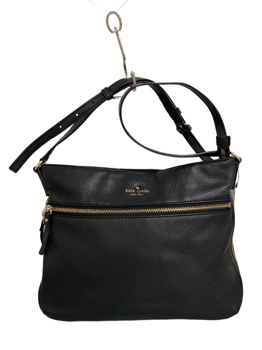 KATE SPADE - 【中古】kate spade new york◆ショルダーバッグ/レザー/BLK【バッグ】
