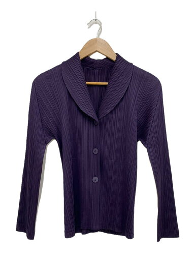 【中古】PLEATS PLEASE ISSEY MIYAKE◆テーラードジャケット/3/ポリエステル/PUP/PP03-JD209//【レディースウェア】 【中古】PLEATS PLEASE ISSEY MIYAKE◆テーラードジャケット/3/ポリエステル/PUP/PP03-JD209//【レディースウェア】