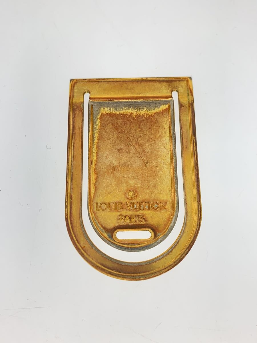 【中古】LOUIS VUITTON◆パンス・ア・ビエ・ポルト・アドレス_GLD/--/GLD/メンズ【服飾雑貨他】