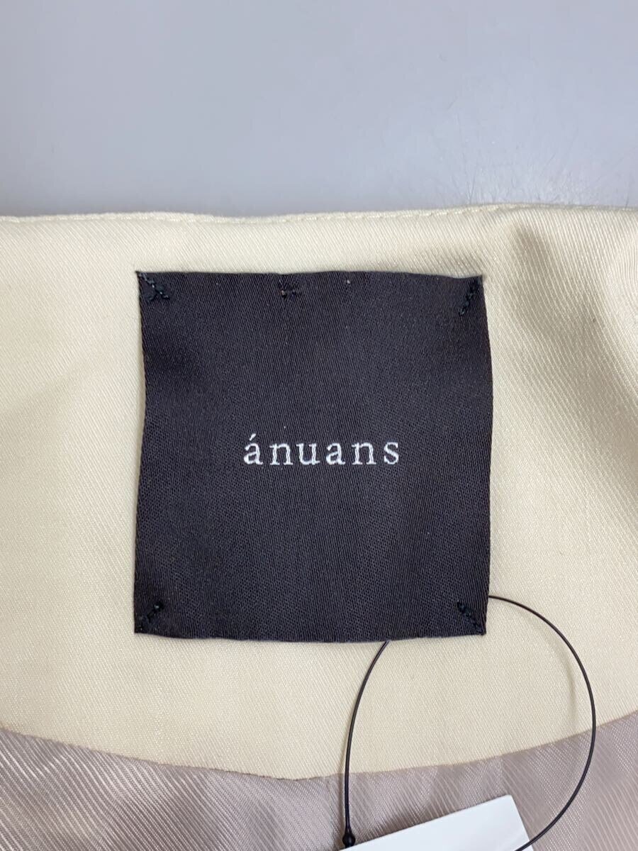 【中古】anuans◆ジャケット/FREE/レーヨン/CRM/無地/1521201016-0【レディースウェア】