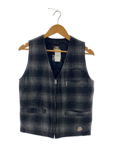 【中古】CHALLENGER◆ベスト/S/ウール/GRY/チェック/CLG-JK010-011【メンズウェア】 【中古】CHALLENGER◆ベスト/S/ウール/GRY/チェック/CLG-JK010-011【メンズウェア】