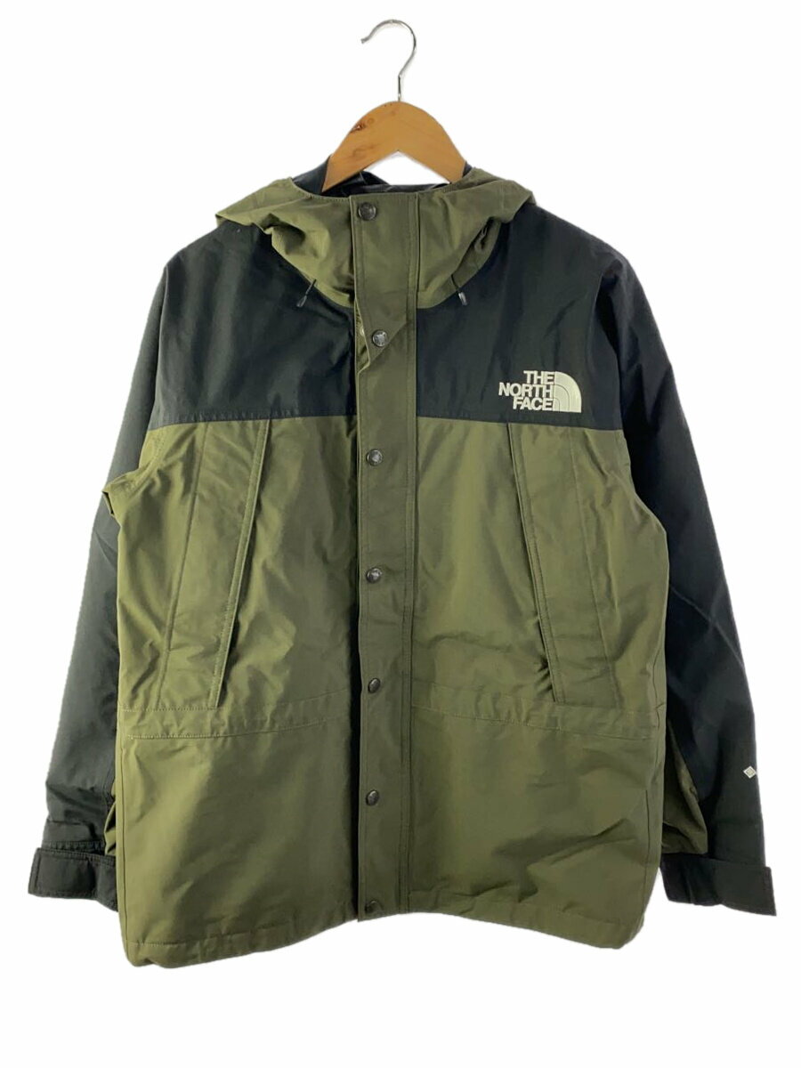 【中古】THE NORTH FACE◆MOUNTAIN LIGHT JACKET_マウンテンライトジャケット/M/ナイロン/GRN【メンズウェア】