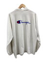 【中古】Champion◆パーカー/XL/コットン/ホワイト/80s【メンズウェア】